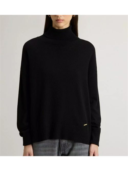 COMFORT WOOL CASH TURTLENECK WOOLRICH | CFWWKN2027FRUF5067100 BLACK
